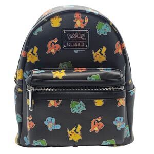 Loungefly X Pokemon Starters Mini Backpack with Front Zipper Pocket 2021 NEW